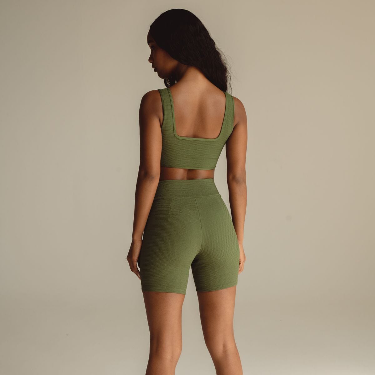 Allie Top | Olive Micro Scrunch