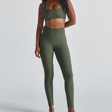 Classic Legging | Olive Micro Scrunch