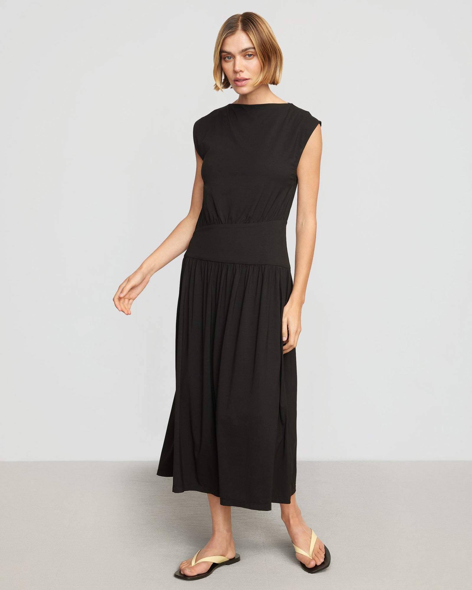 Joanna | Orla Asymmetric-Waist Jersey Dress in Size Small