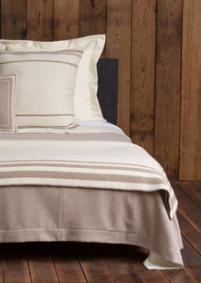 Mazing Bed Blanket | Ivory / Taupe