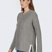 Women | Zoe Sweater | Light Grey / Ivory
