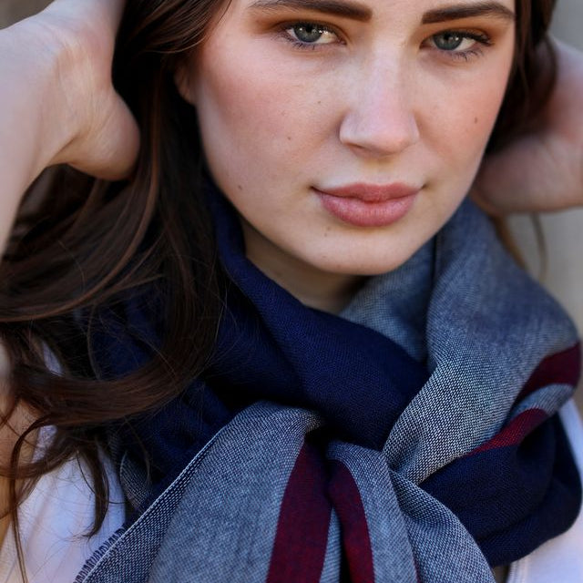 Maui Wrap | Striped Navy