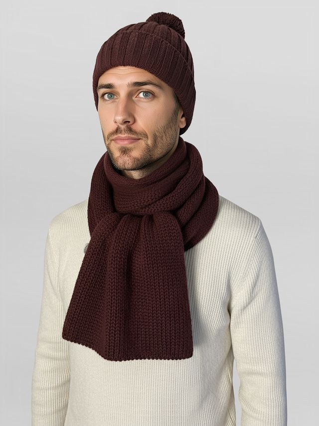 Unisex | Davos Scarf | Maroon
