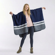 Women | Aspen Cape | Navy / Dark Grey / Ivory
