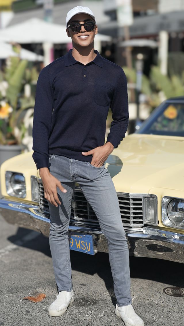 Men | Knit Polo | Navy