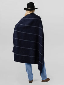 Unisex | Notting Hill Wrap | Navy / Ivory