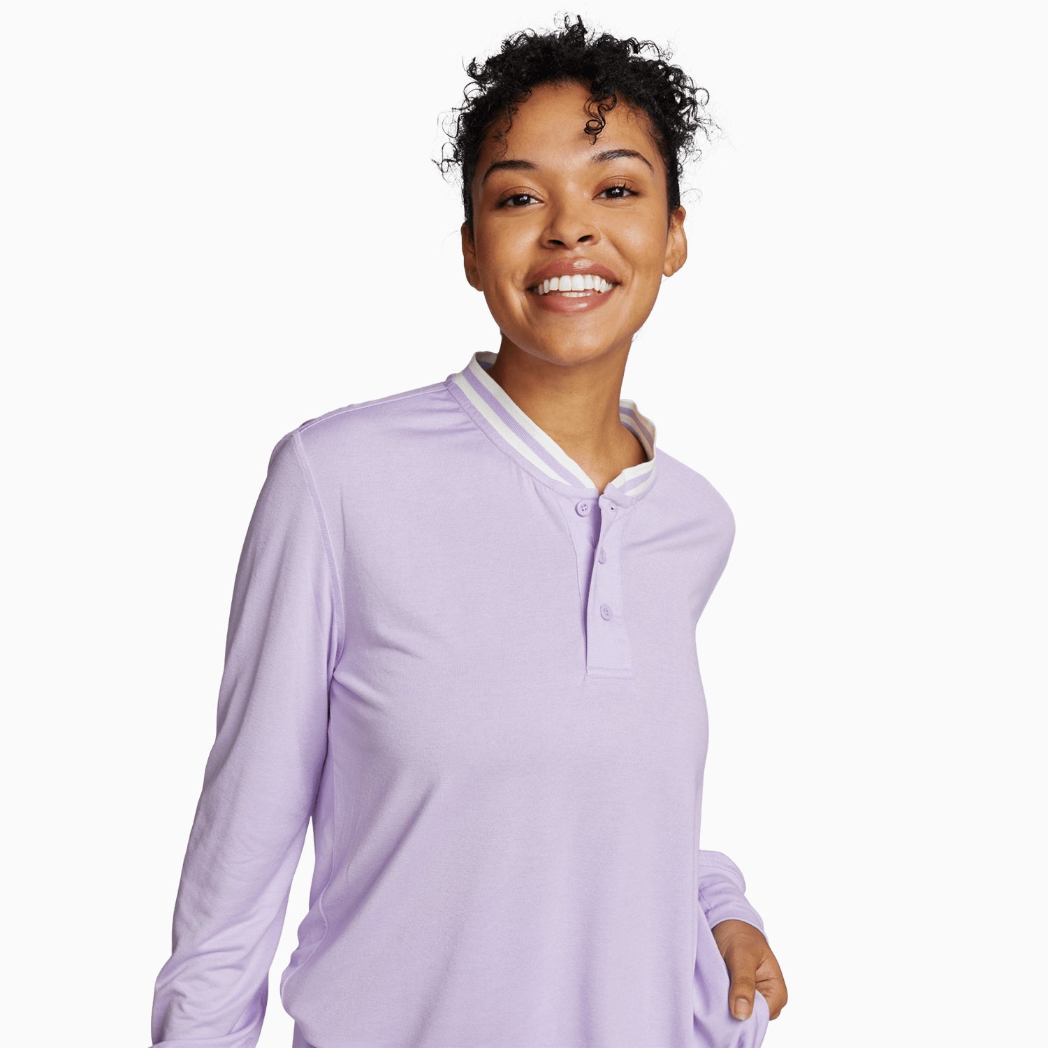 Modal Jersey Pajama Top | Lavender