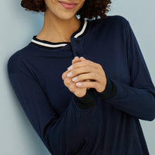 Modal Jersey Pajama Top | Navy