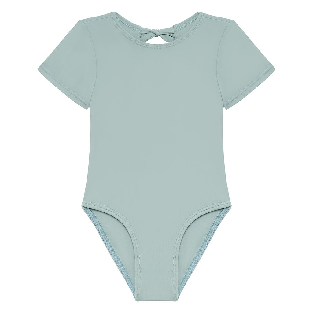 Mini Short Sleeve One-Piece | Powder Blue