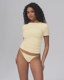 Essential String Thong | Lemon Meringue