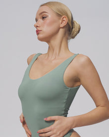 Scoop Back Bodysuit | Sage Green