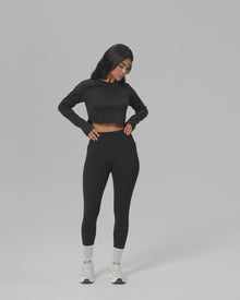 Cropped Long Sleeve | Black