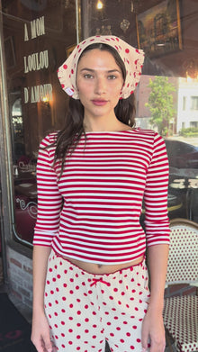 Nia Top | Scarlett Stripe