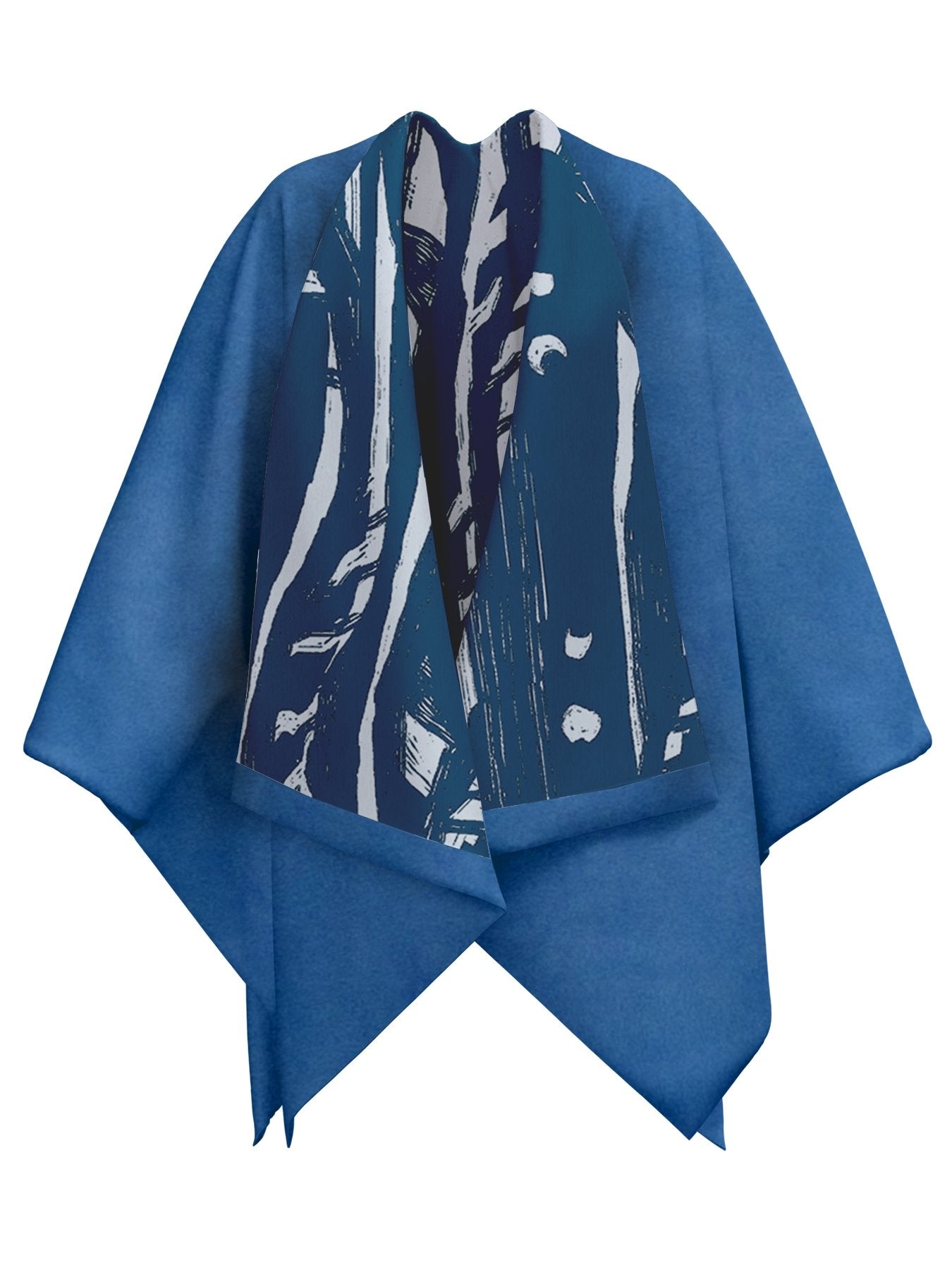 Reversible Amy Ben Poncho - Suto Blu - diarrablu
