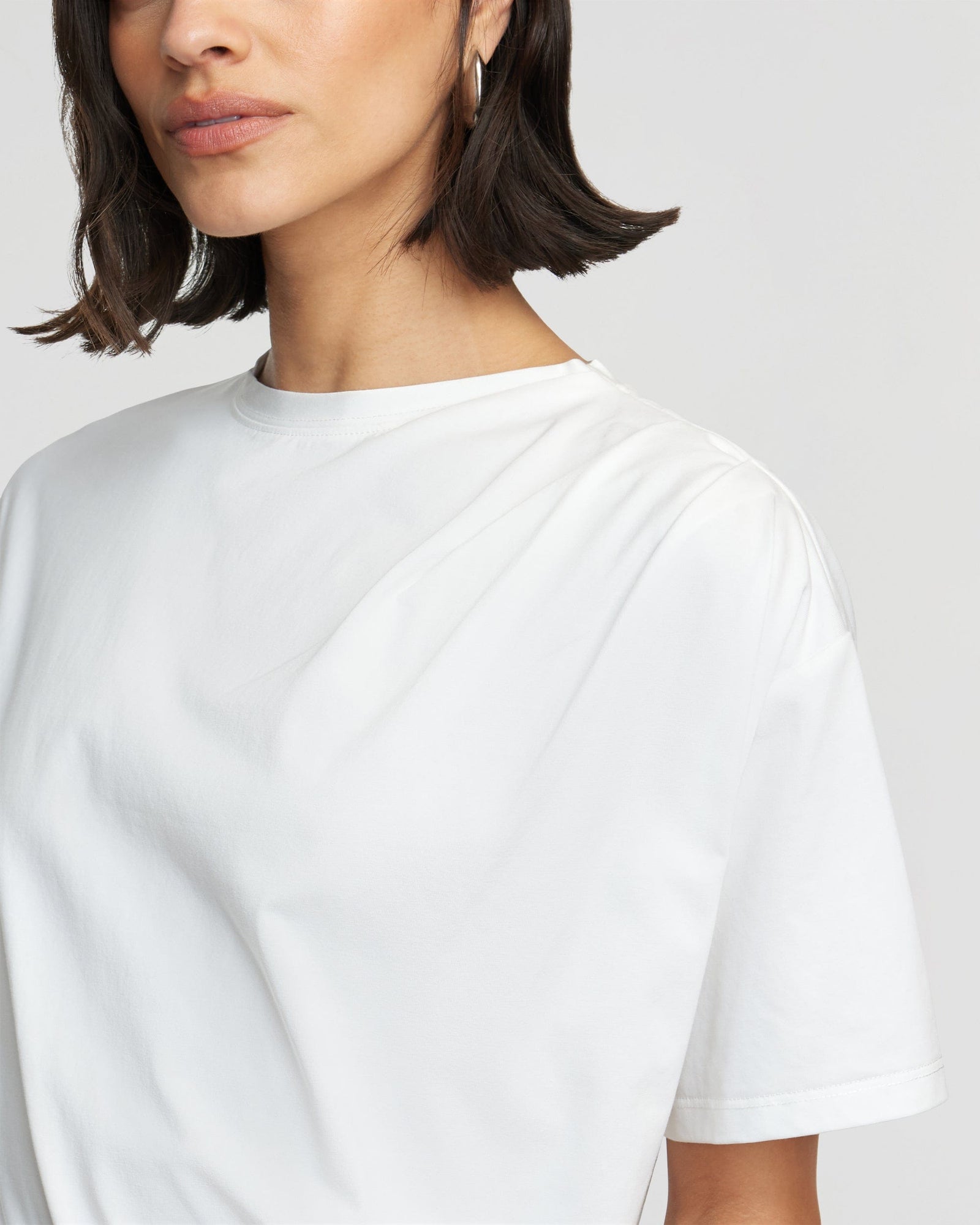 Bianca | Roen Relaxed Draped-Jersey Tee in Size Small