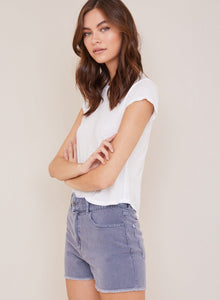 Rylie | Fray Short | Washed Indigo