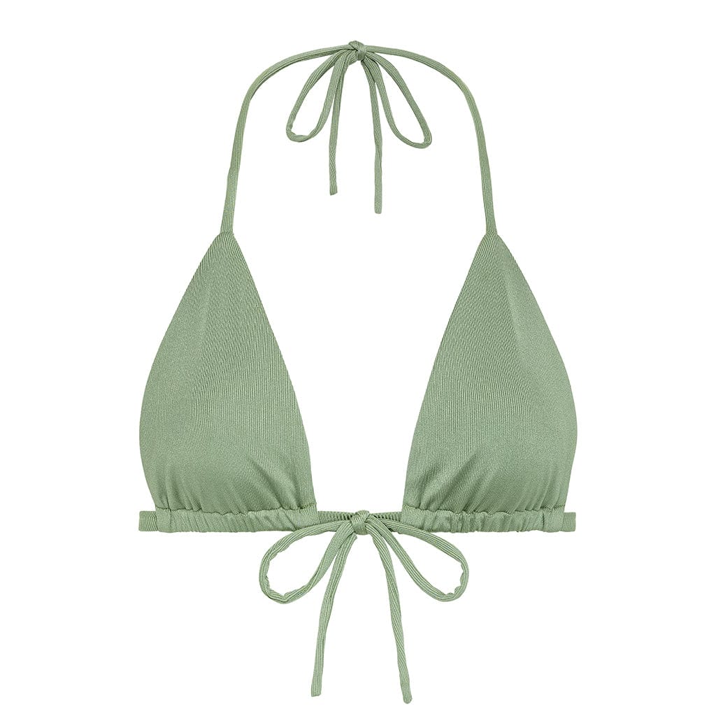 Emma Bikini Top | Sage Green Rib