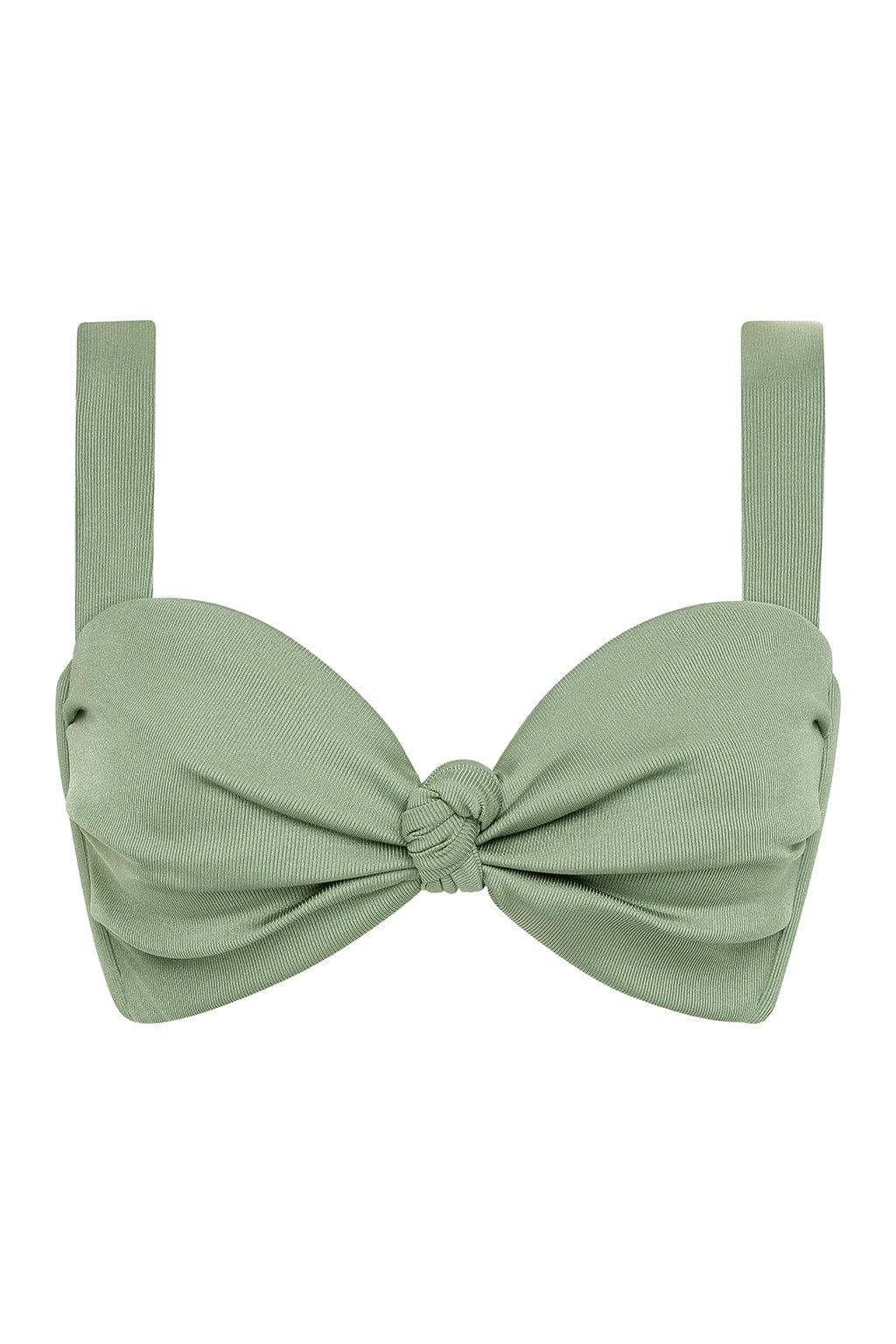Hayden Bikini Top | Sage Green Rib