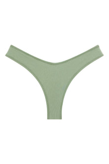 Added Coverage Lulu Bikini Bottom | Sage Green Rib