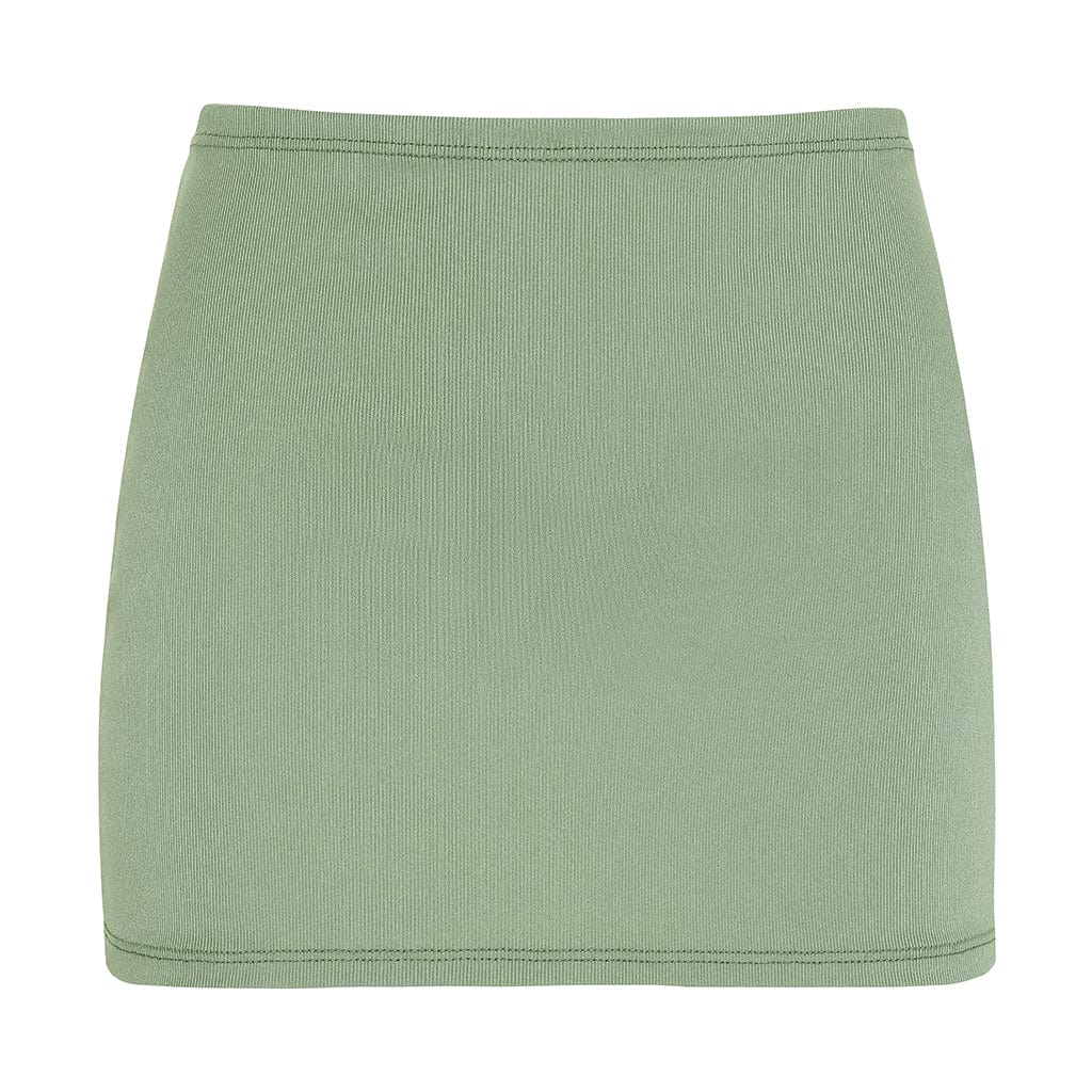 Micro Skirt | Sage Green Rib