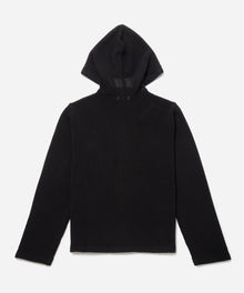 Black | Mesh Knit Hoodie