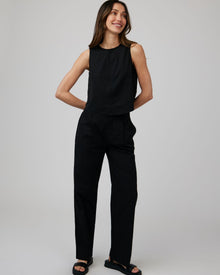 Single Pleat Trouser | Black