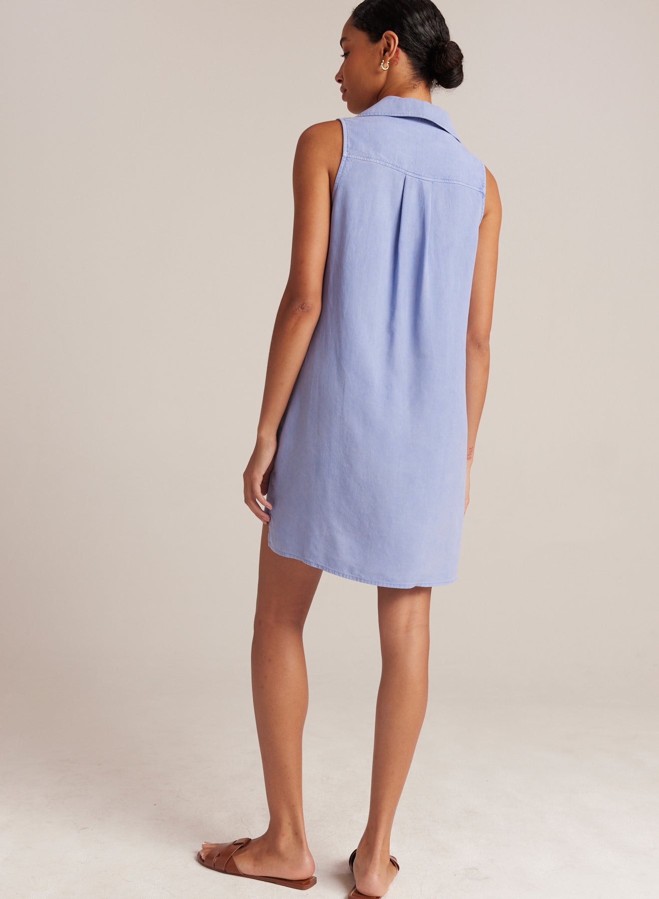 Sleeveless A|Line Dress | Peri Blue