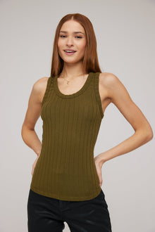 Sleeveless Racerback Tank | Deep Rosemary