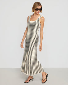 Joanna | Sofia Ribbed Maxi Dress in Size Small