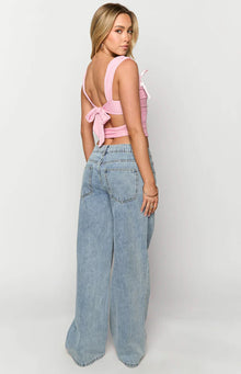 Sonny Low Rise Wide Leg Jeans | Mid Wash