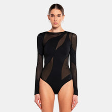 OW Collection SPIRAL Bodysuit Bodysuit 002 - Black Caviar