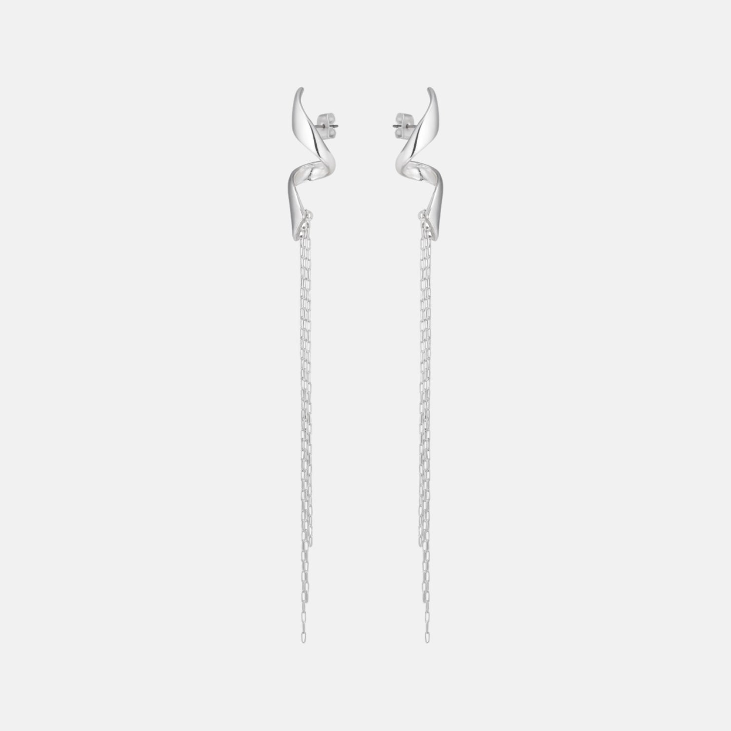 SWIRL Chain Earrings - OW Collection
