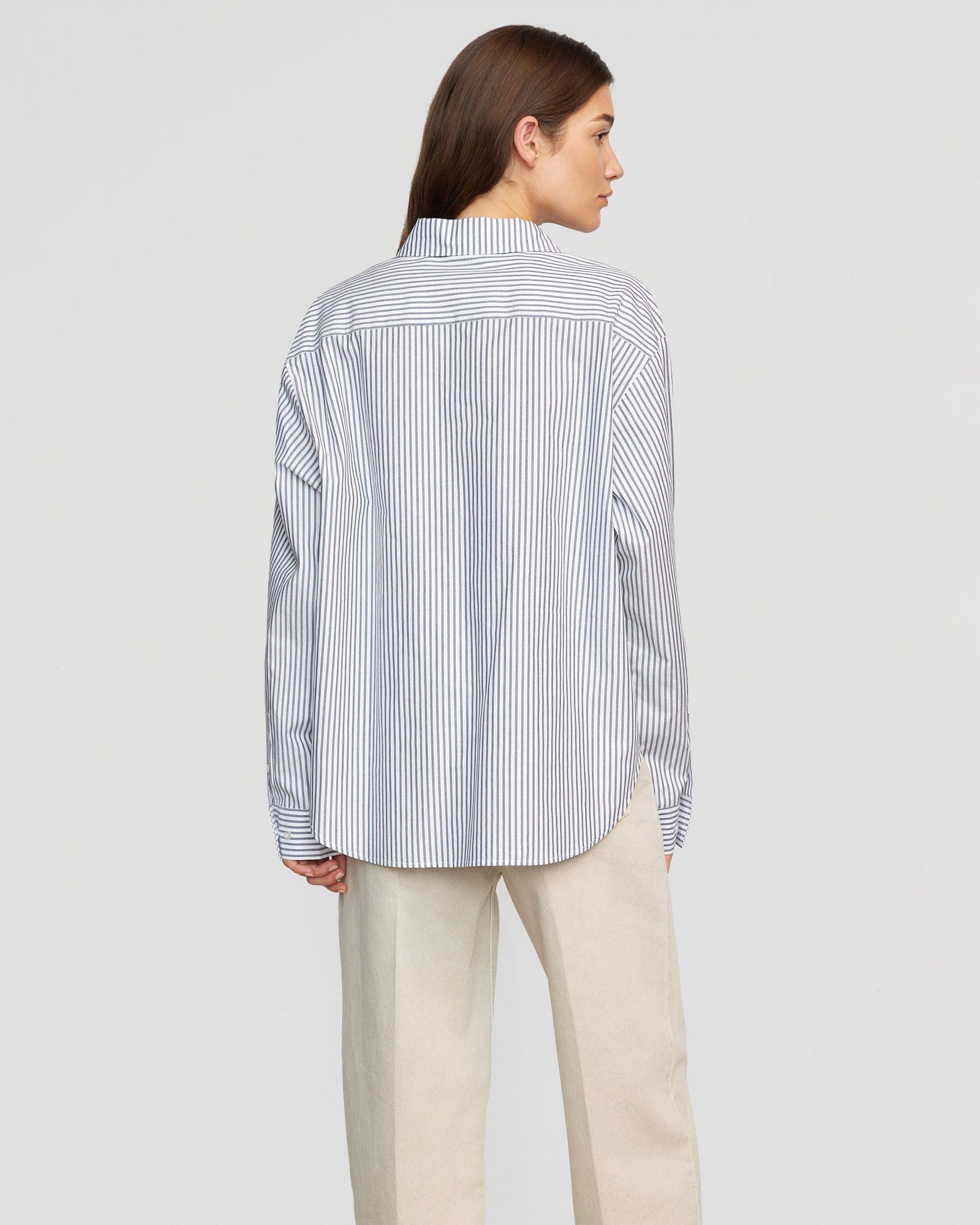 Renée | Tariro Oversized Striped Shirt in Size Small