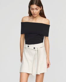 Renée | Tess Belted Wrap Mini Skirt in Size Small