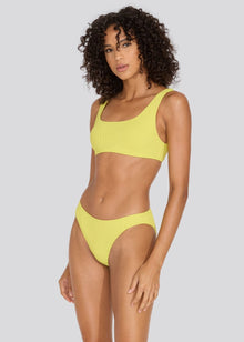 The Elle Ribbed Bikini Top - Solid & Striped