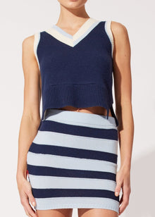 The Gigi Vest - Solid & Striped