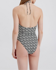 Womens | Mina One Piece | Horse Print Noir