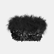 VIRGO Sequin Feather Top - OW Collection