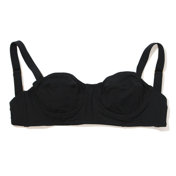 Swim Balconette Bikini Top | Black