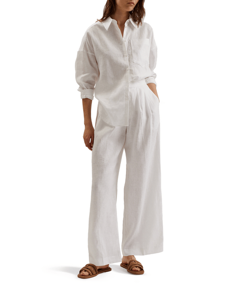 Women | Oversized Shirt | White Multi