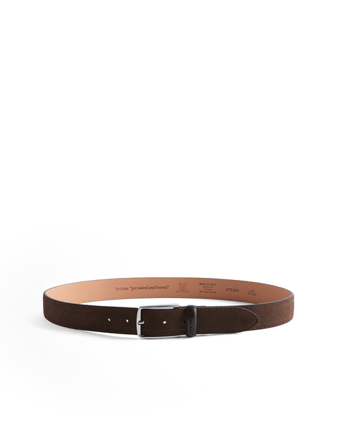 Women | Suede Belt | Chocolate Brown