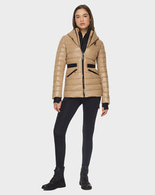 Women | MANYA Lightweight Down Jacket | Toffee